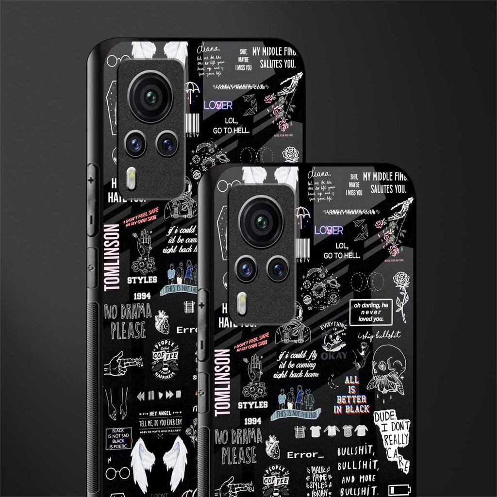 all is better in black glass case for vivo x60 pro image-2