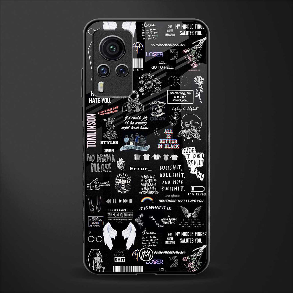 all is better in black glass case for vivo x60 pro image