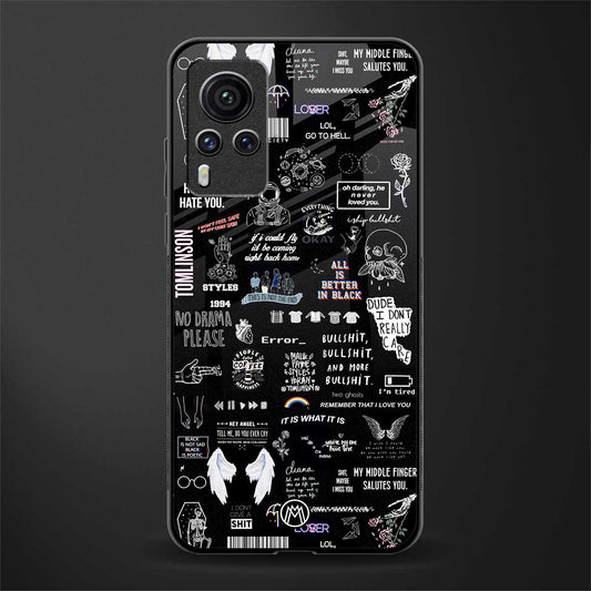 all is better in black glass case for vivo x60 pro image