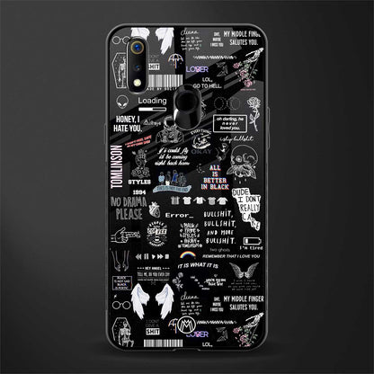 all is better in black glass case for realme 3i image