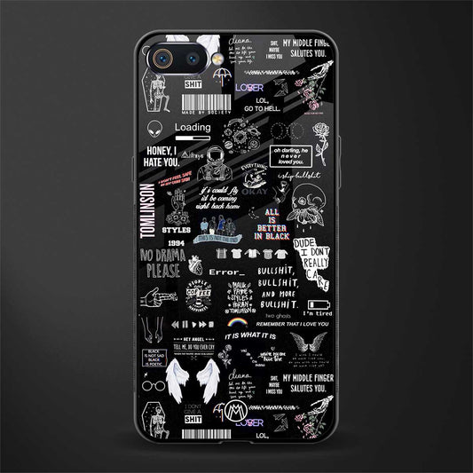 all is better in black glass case for realme c2 image