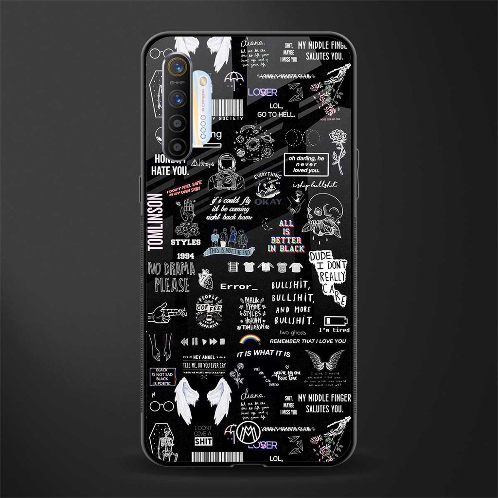 all is better in black glass case for realme x2 image