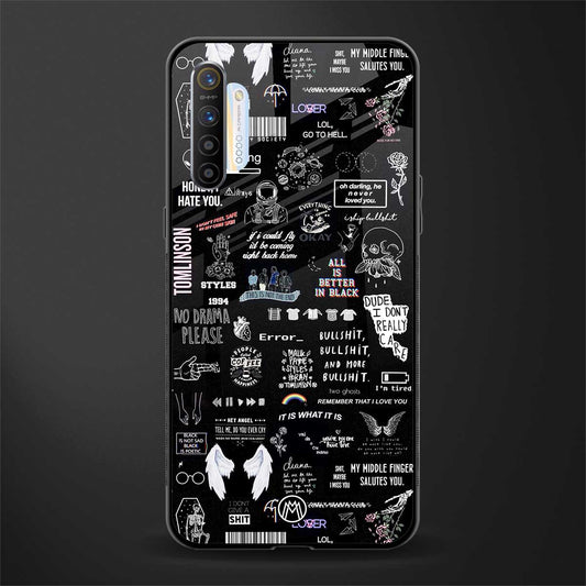 all is better in black glass case for realme x2 image