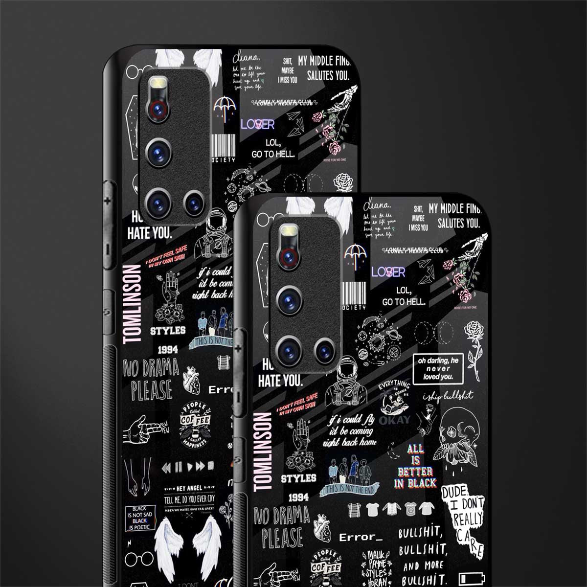 all is better in black glass case for vivo v19 image-2