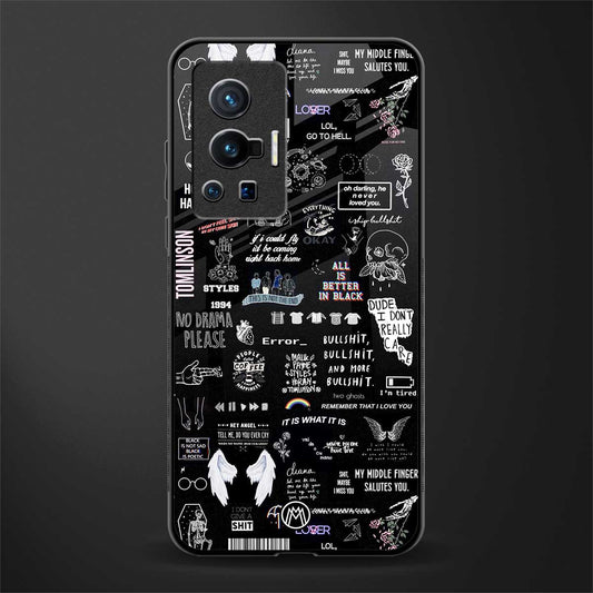 all is better in black glass case for vivo x70 pro image