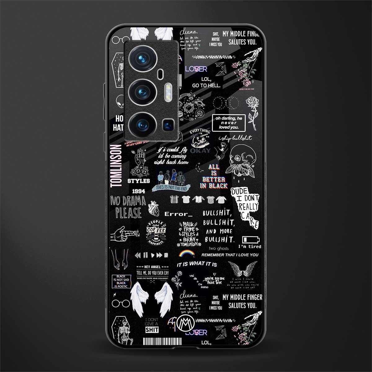 all is better in black glass case for vivo x70 pro plus image