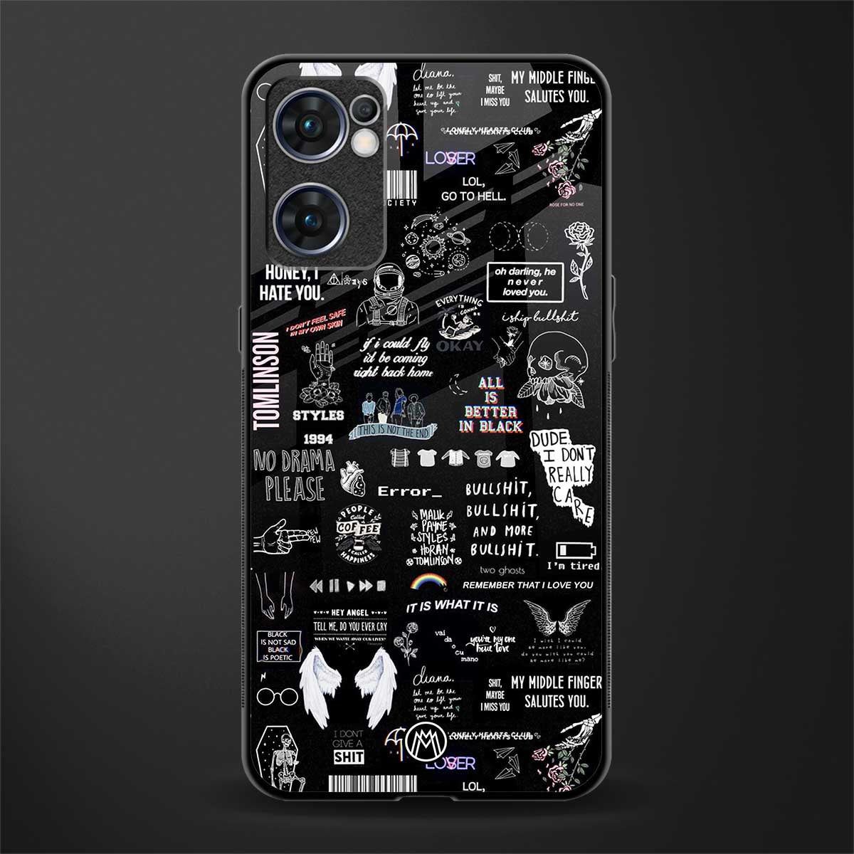 all is better in black glass case for oppo reno7 5g image
