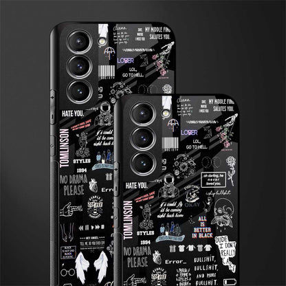 all is better in black glass case for samsung galaxy s22 plus 5g image-2
