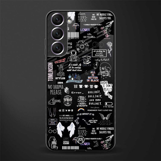 all is better in black glass case for samsung galaxy s21 image