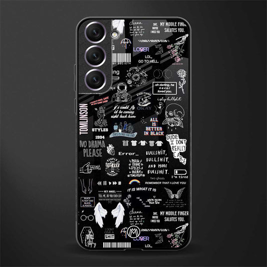 all is better in black glass case for samsung galaxy s21 fe 5g image