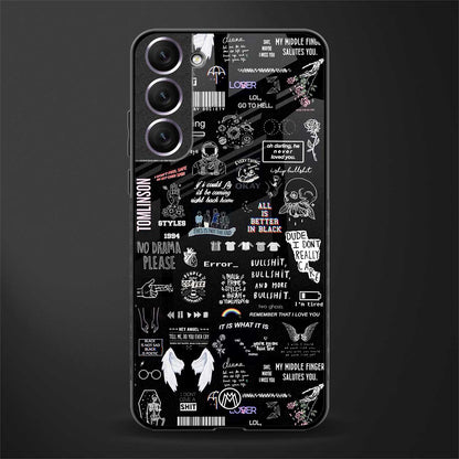 all is better in black glass case for samsung galaxy s22 plus 5g image