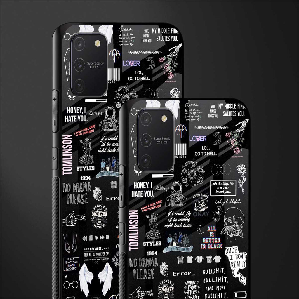 all is better in black glass case for samsung galaxy s10 lite image-2