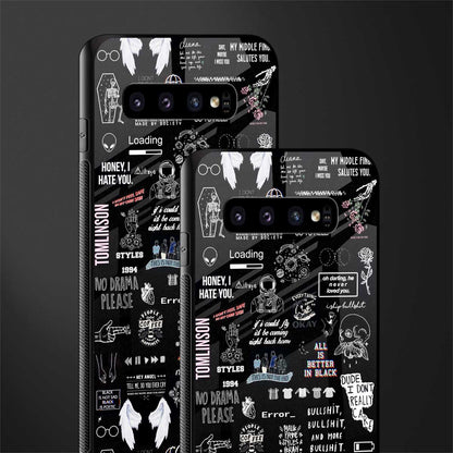 all is better in black glass case for samsung galaxy s10 plus image-2