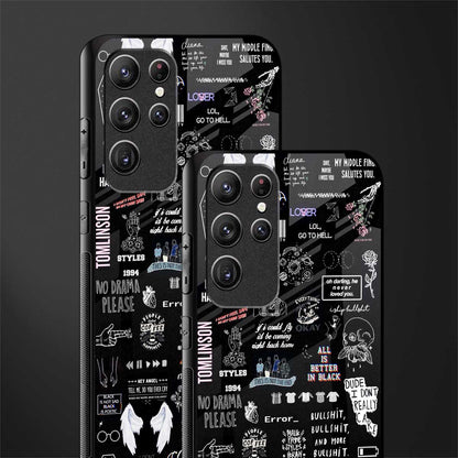 all is better in black glass case for samsung galaxy s21 ultra image-2