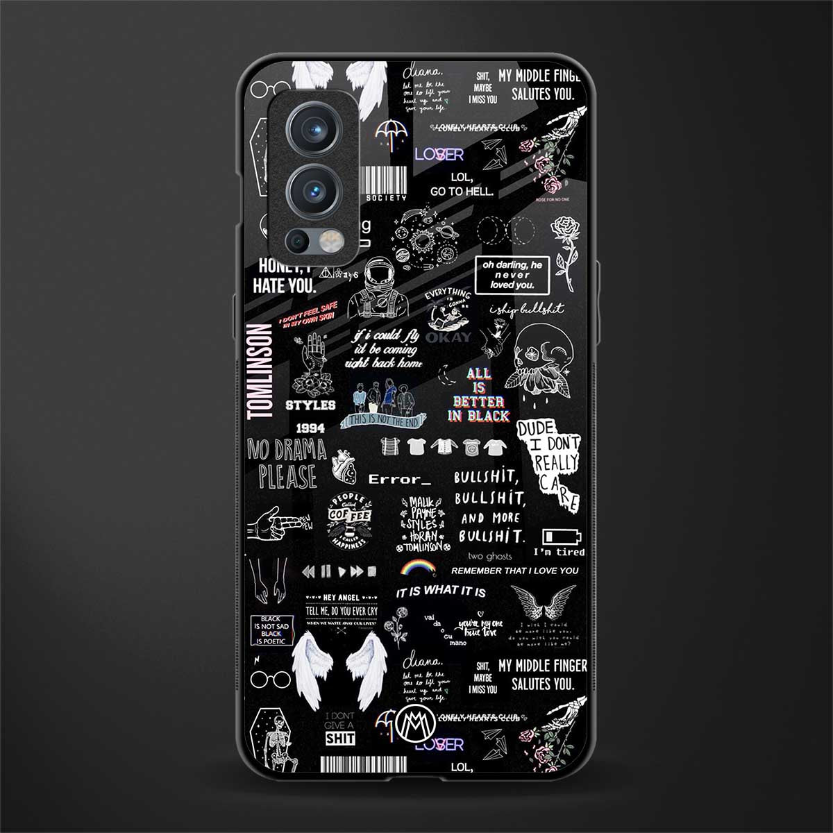 all is better in black glass case for oneplus nord 2 5g image