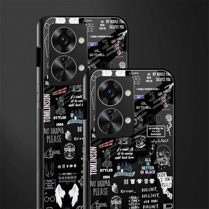 all is better in black glass case for phone case | glass case for oneplus nord 2t 5g