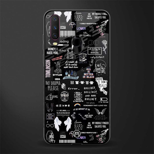 all is better in black glass case for vivo y15 image