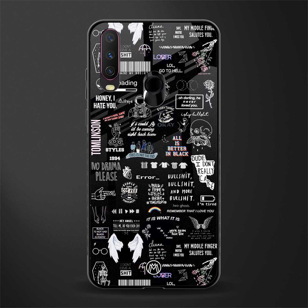 all is better in black glass case for vivo y17 image