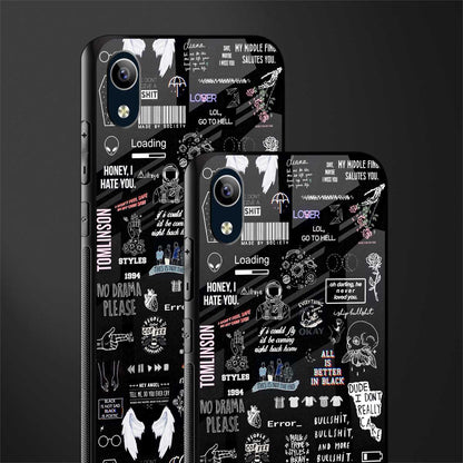 all is better in black glass case for vivo y90 image-2