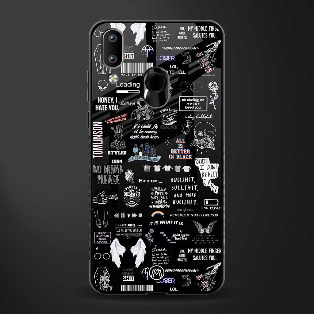 all is better in black glass case for vivo y93 image