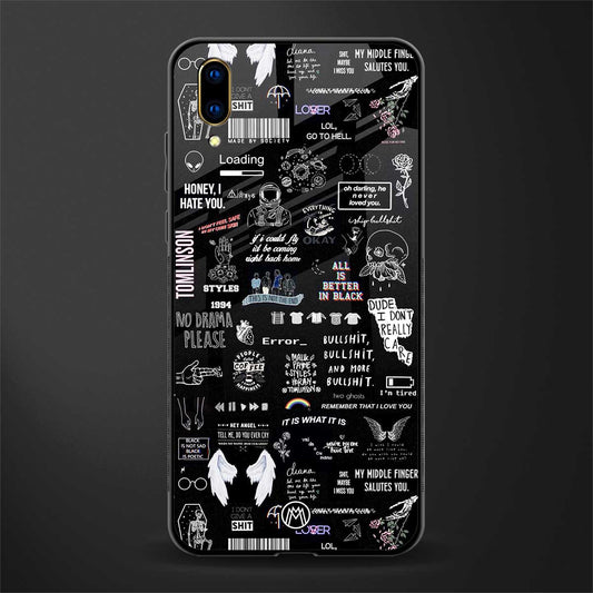 all is better in black glass case for vivo v11 pro image
