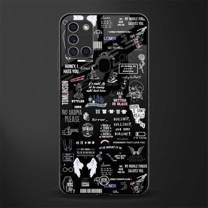 all is better in black glass case for samsung galaxy a21s image