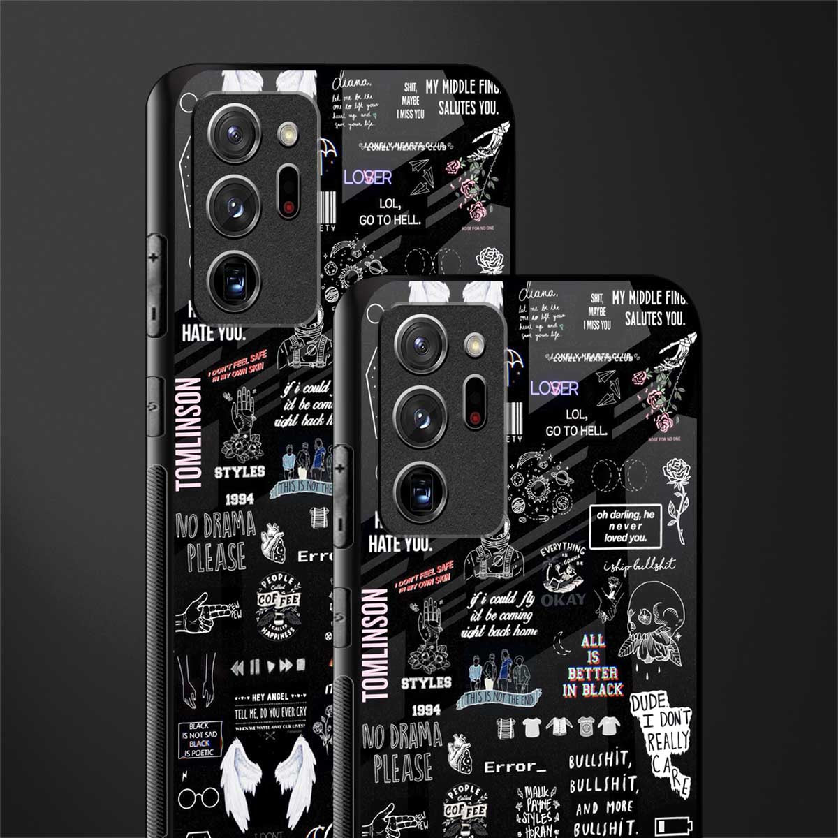 all is better in black glass case for samsung galaxy note 20 ultra 5g image-2