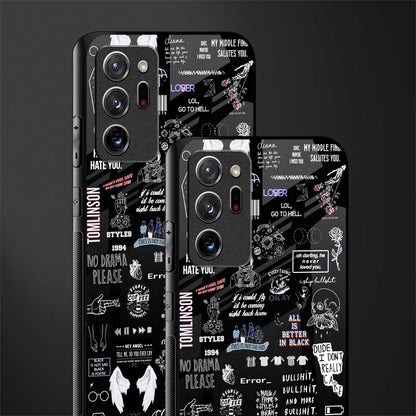 all is better in black glass case for samsung galaxy note 20 ultra 5g image-2