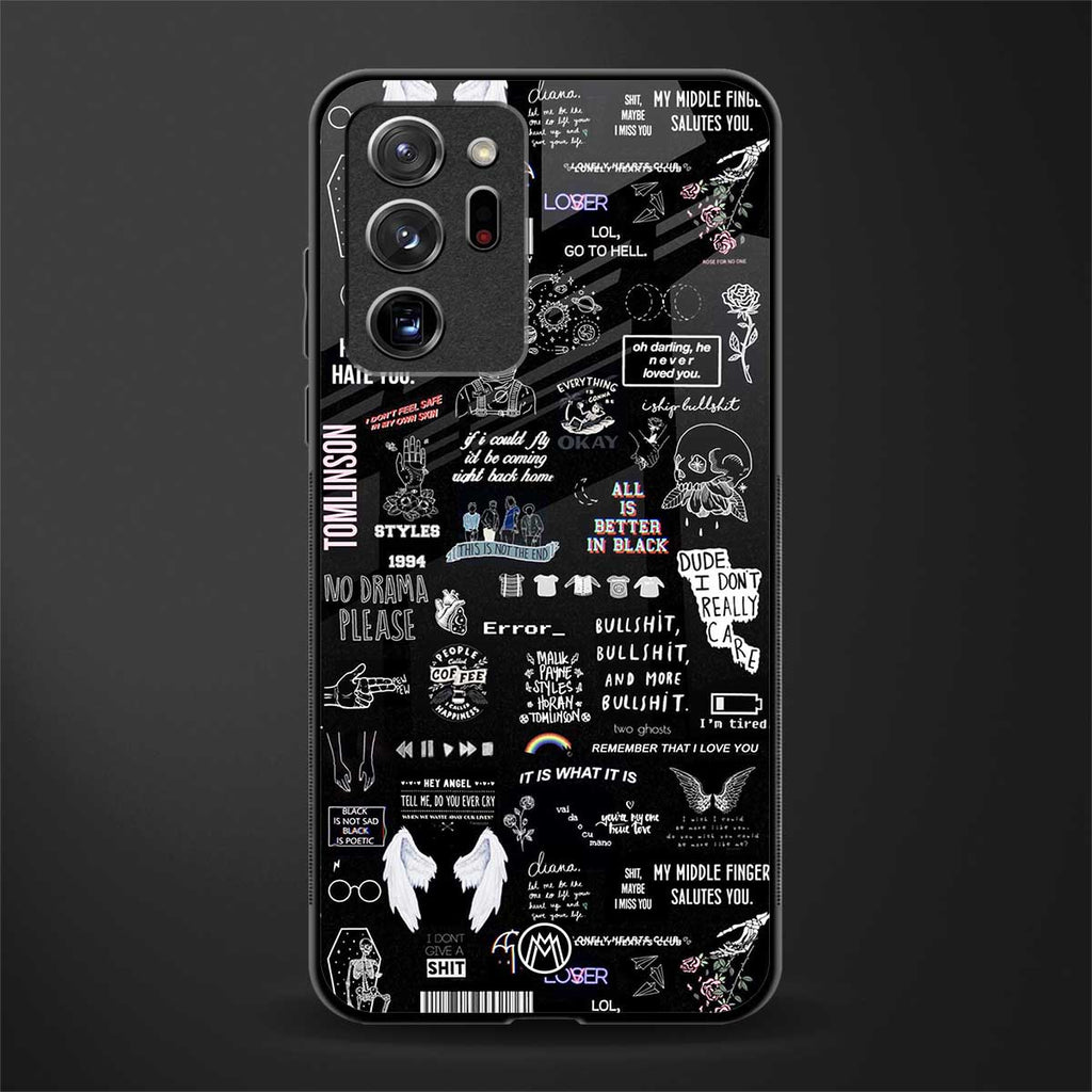 all is better in black glass case for samsung galaxy note 20 ultra 5g image