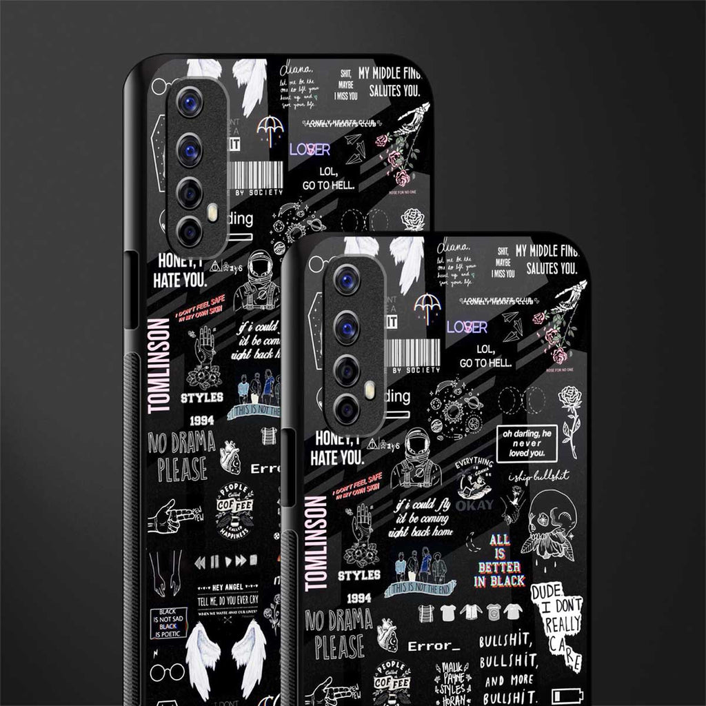 all is better in black glass case for realme 7 image-2