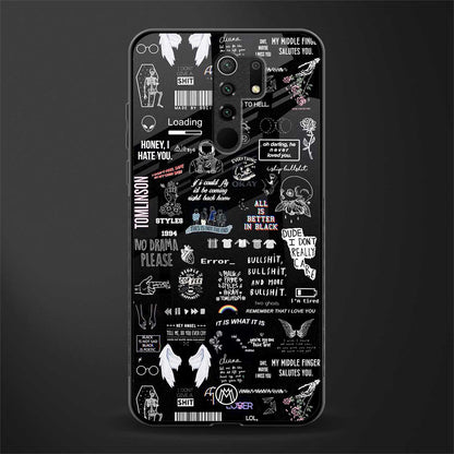 all is better in black glass case for poco m2 reloaded image