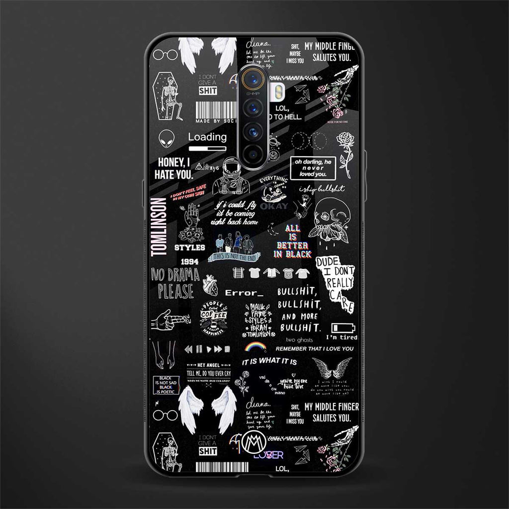 all is better in black glass case for realme x2 pro image