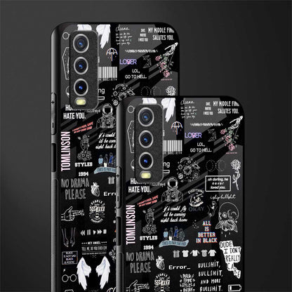 all is better in black glass case for vivo y20svivo y20avivo y20g image-2