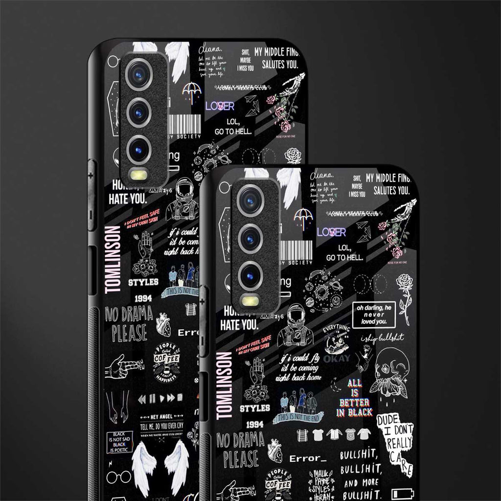all is better in black glass case for vivo y20i vivo y20t image-2