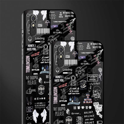 all is better in black glass case for redmi 9a image-2