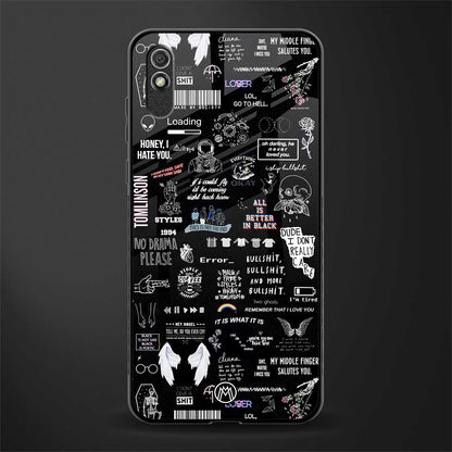 all is better in black glass case for redmi 9a image