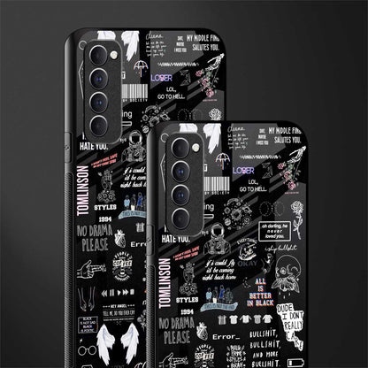 all is better in black glass case for oppo reno 4 pro image-2