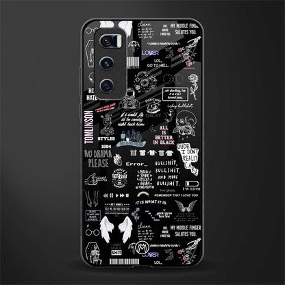 all is better in black glass case for vivo v20 se image