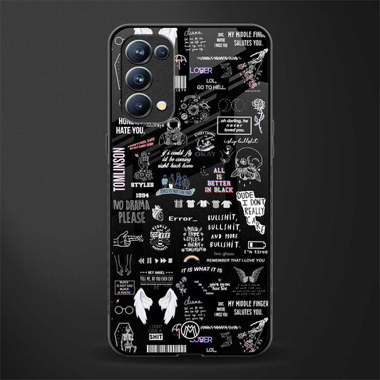 all is better in black glass case for oppo reno 5 pro image