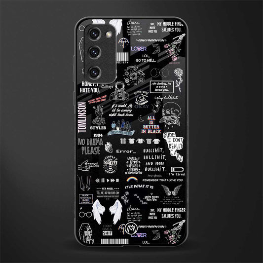 all is better in black glass case for samsung galaxy s20 fe image