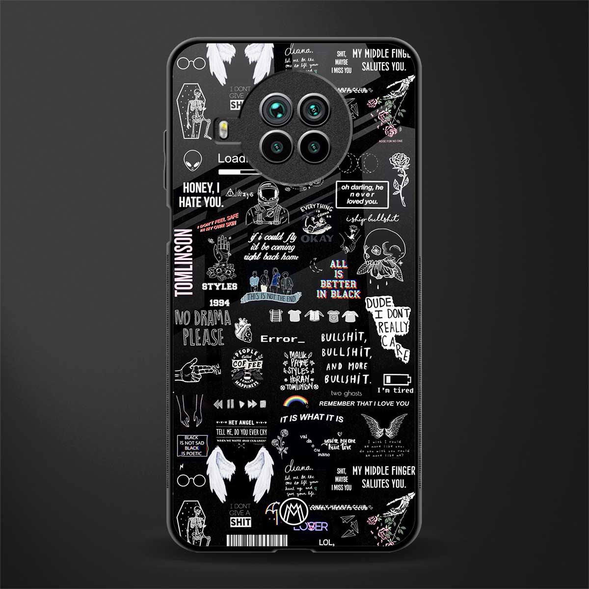 all is better in black glass case for mi 10i image