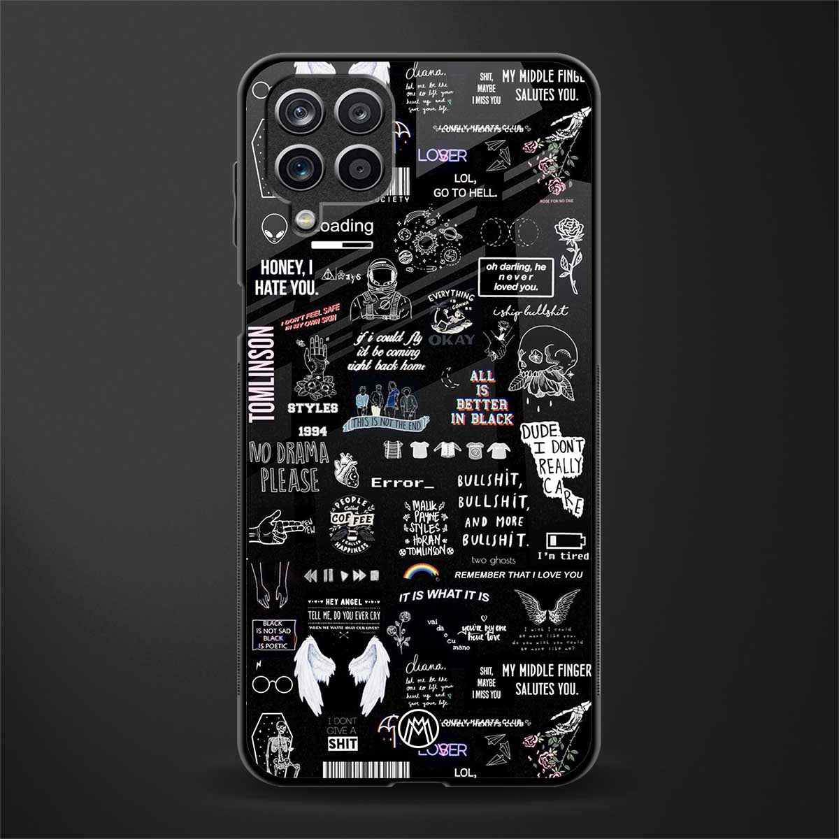 all is better in black glass case for samsung galaxy m42 5g image