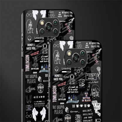 all is better in black glass case for poco x3 pro image-2