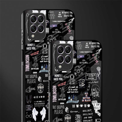 all is better in black glass case for samsung galaxy f62 image-2