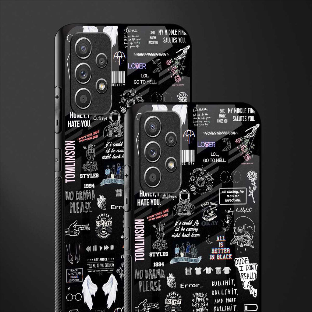 all is better in black glass case for samsung galaxy a52s 5g image-2