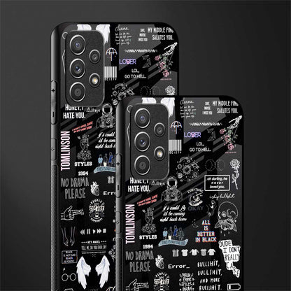 all is better in black glass case for samsung galaxy a72 image-2