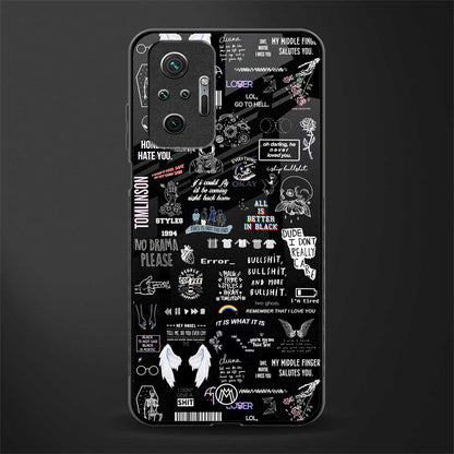 all is better in black glass case for redmi note 10 pro image