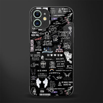 all is better in black glass case for iphone 11 image