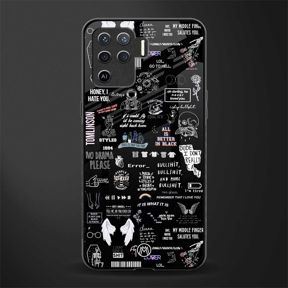 all is better in black glass case for oppo f19 pro image