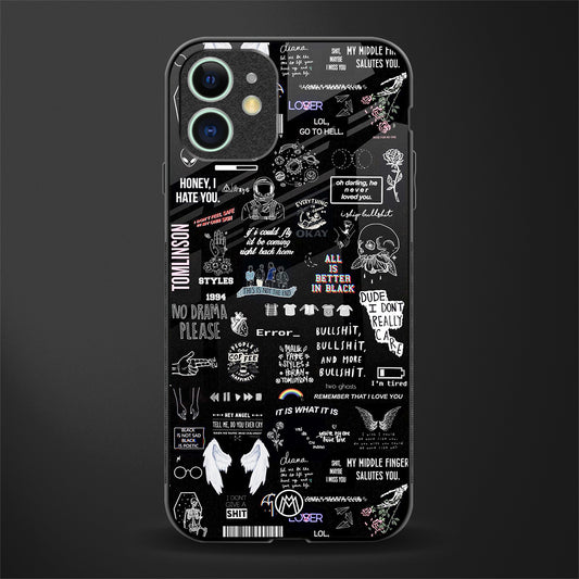 all is better in black glass case for iphone 12 mini image